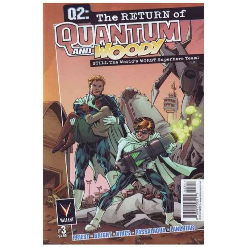 Q2: The Return of Quantum and Woody #3 Valiant comics NM minus [m,
