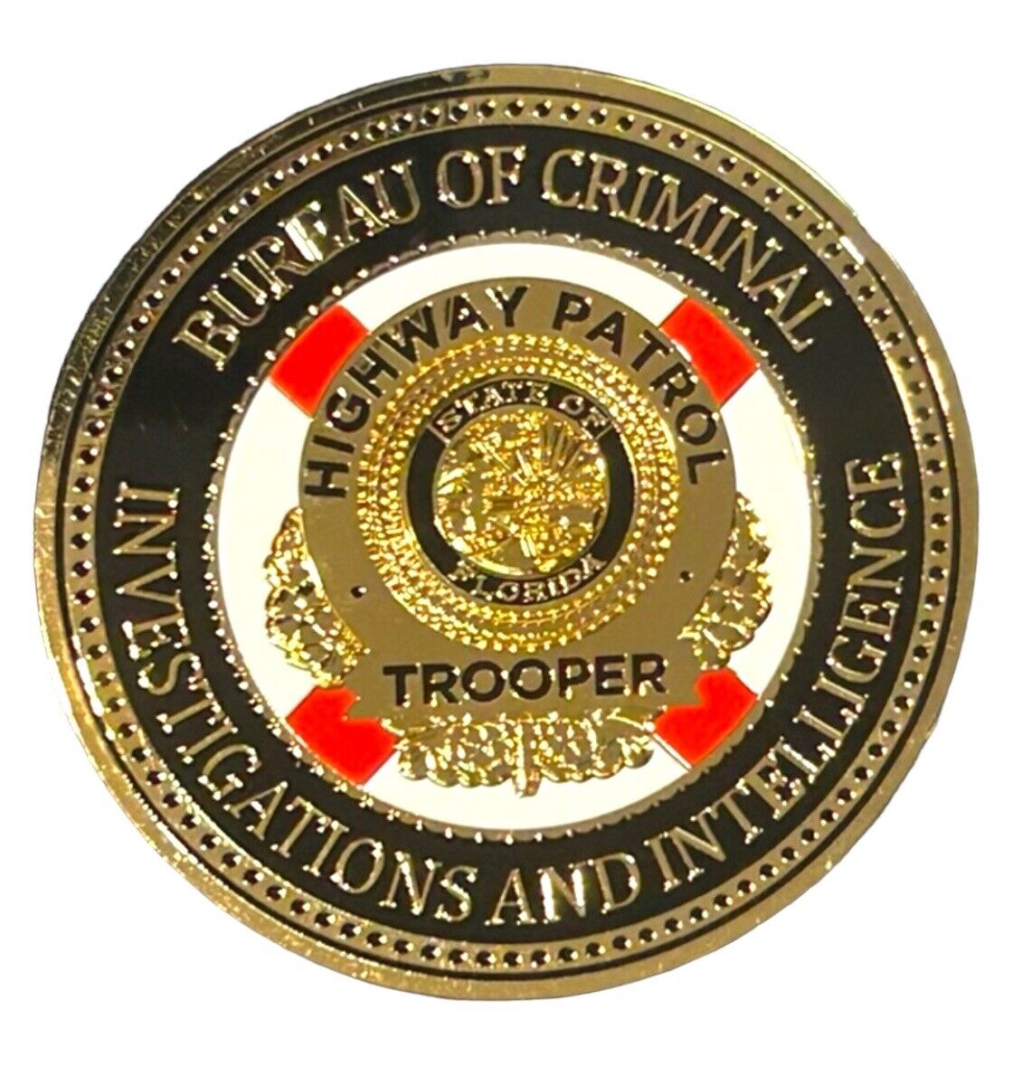 Florida Highway Patrol Bureau of Criminal Investigations & Intel Challenge Coin