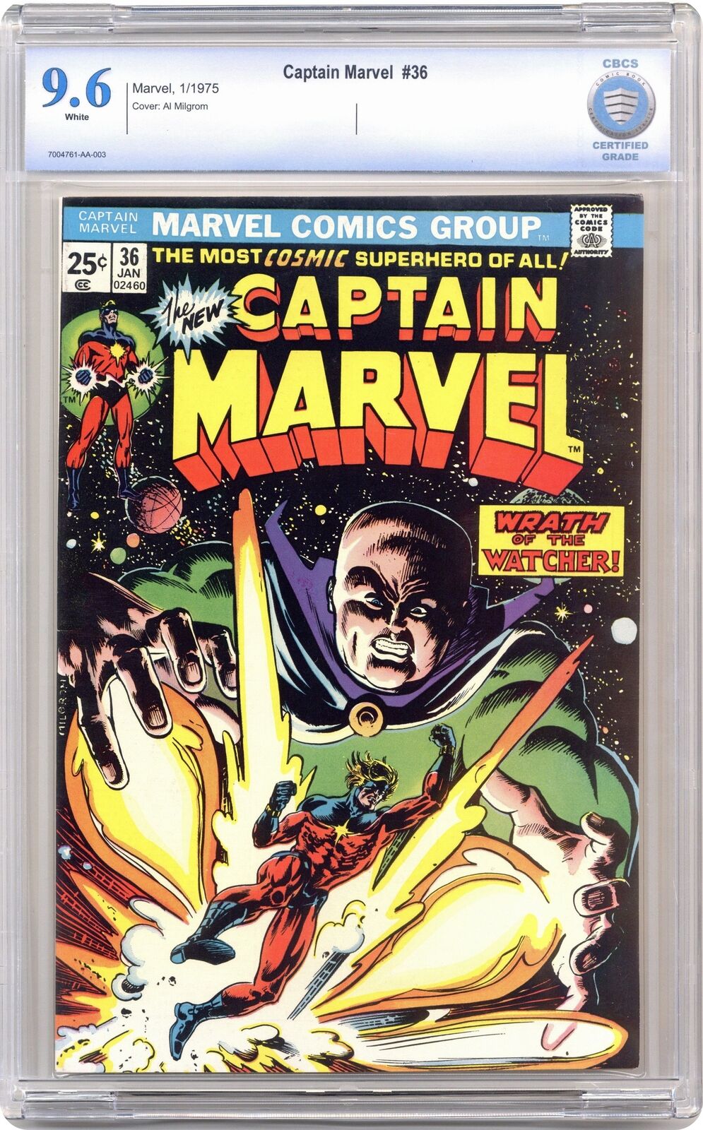 Captain Marvel #36 CBCS 9.6 1975 7004761-AA-003