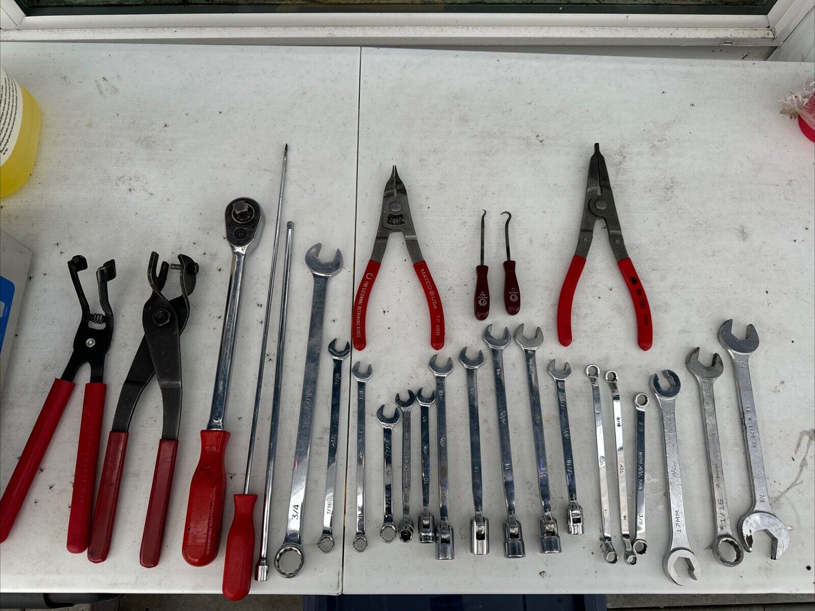 Mac Matco Tools Lot (26) Pieces Wrenches 1/2” Ratchet Auto Tools USA