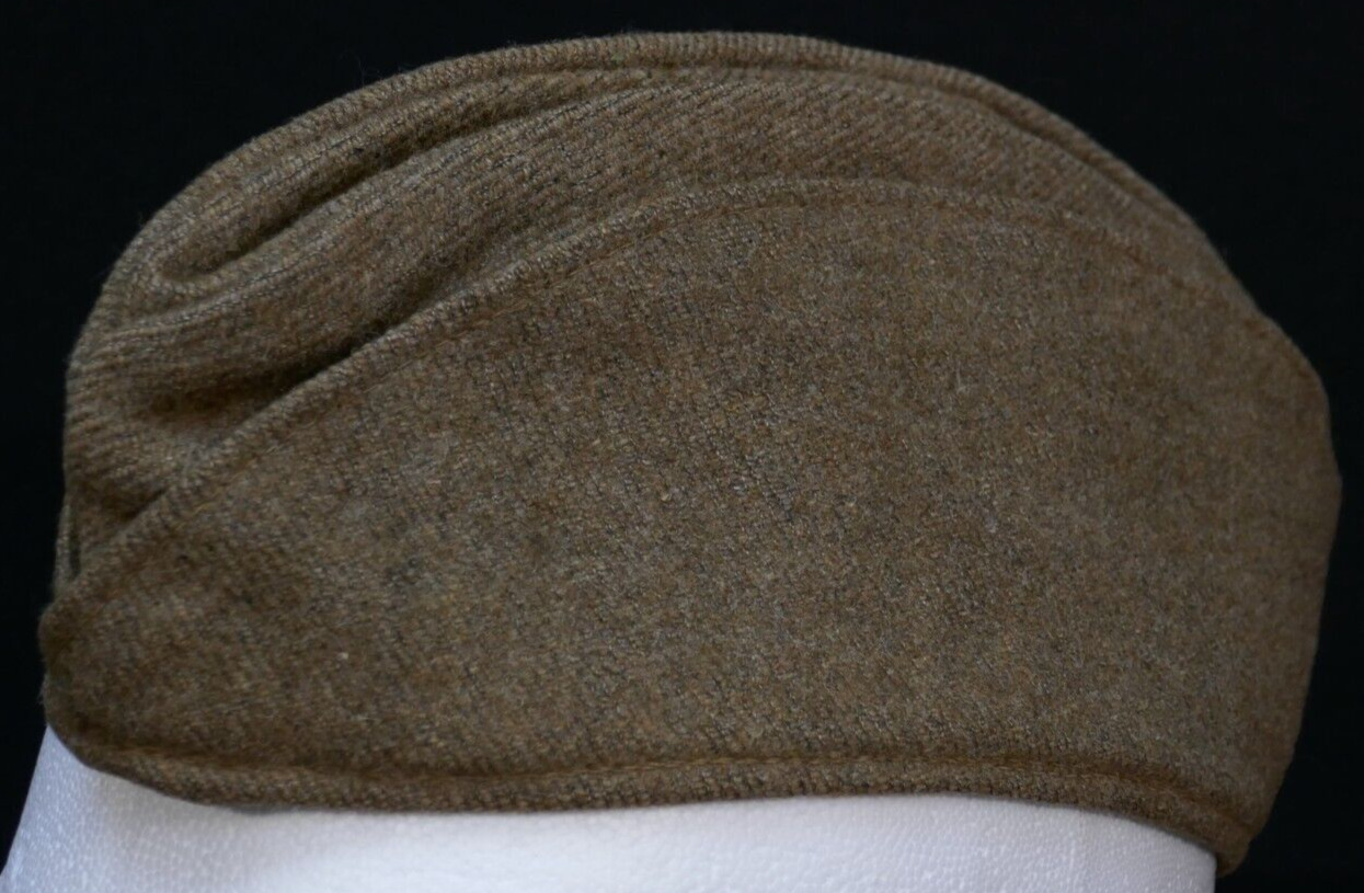 WWI U.S. Army Overseas Garrison Cap Wool English Tailor Made, Material Lined