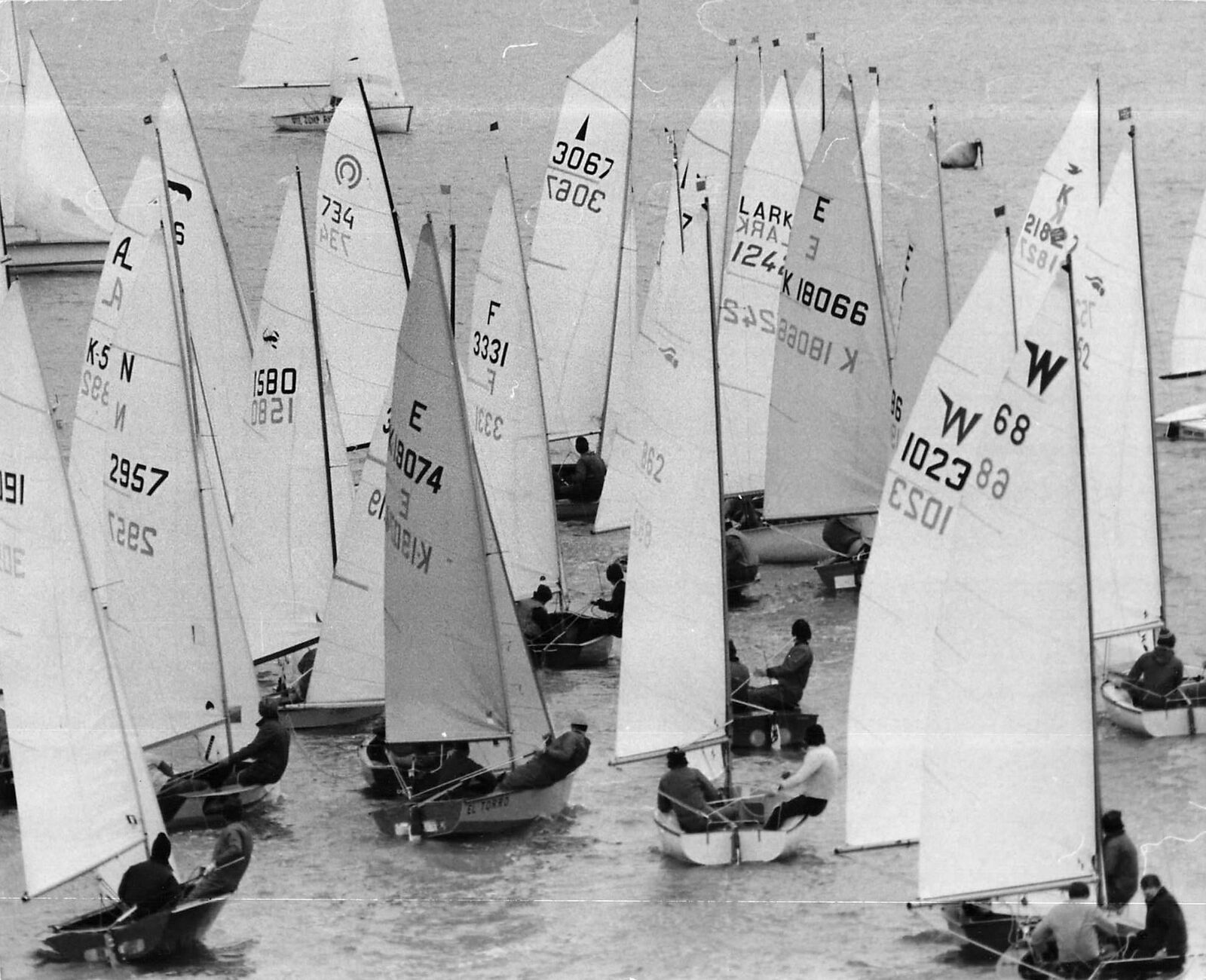 1978 Press Photo Royal Corinthian Yacht Club ICICLE Race Sailing Boats sail kg
