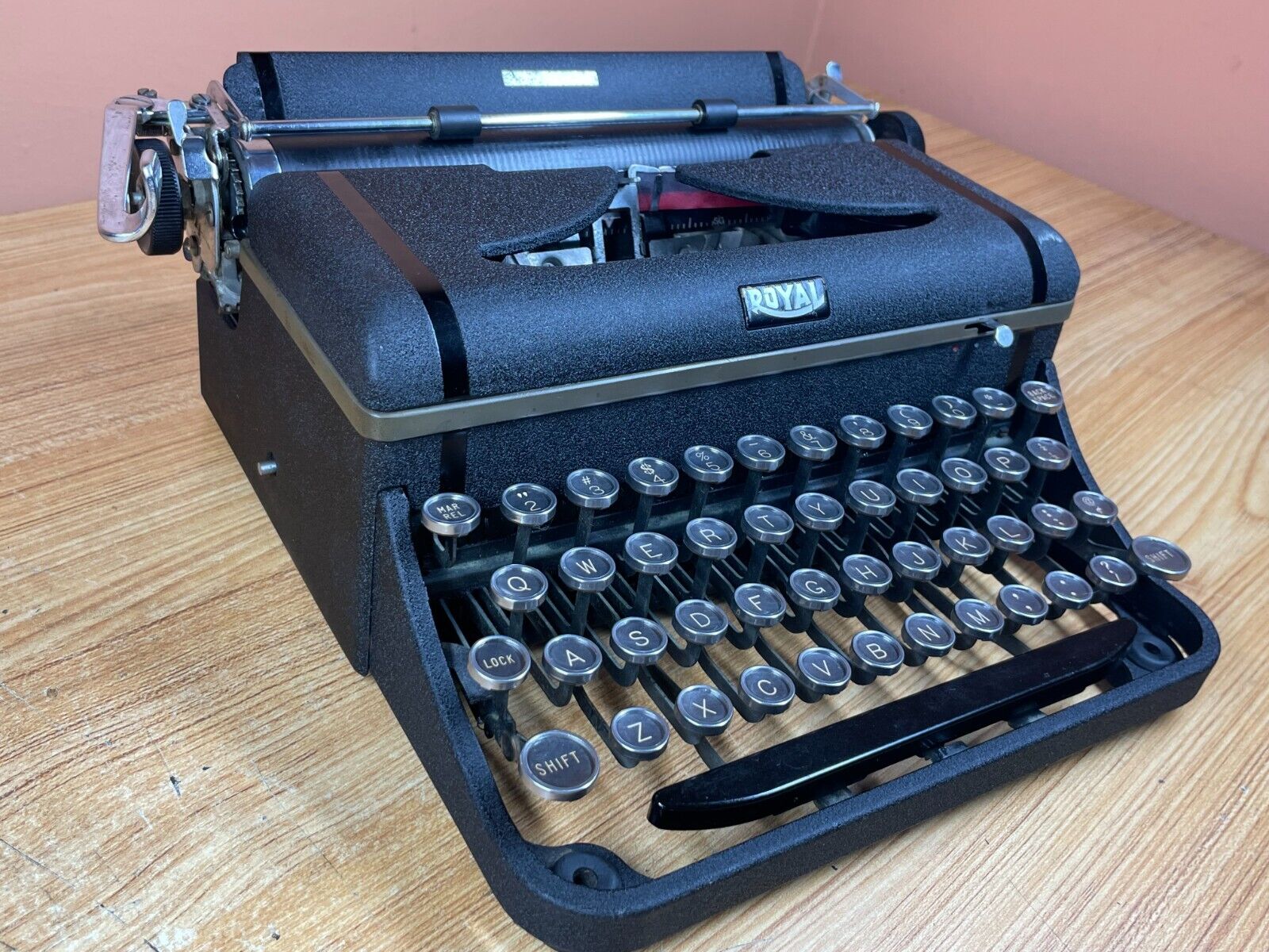 1930 Royal Companion Working Vintage Portable Typewriter w New Ink