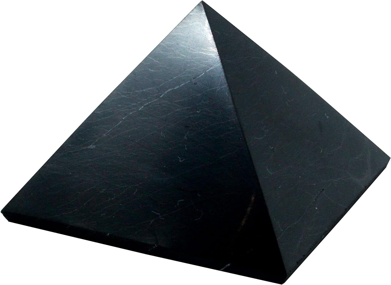 Heka Naturals Shungite Crystal Duo | 3 Inch - Pyramid Desk Decor &... 
