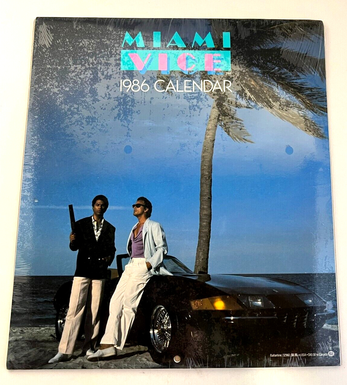 1986 Miami Vice Calendar **SEALED** Phillip Michael Thomas Don Johnson