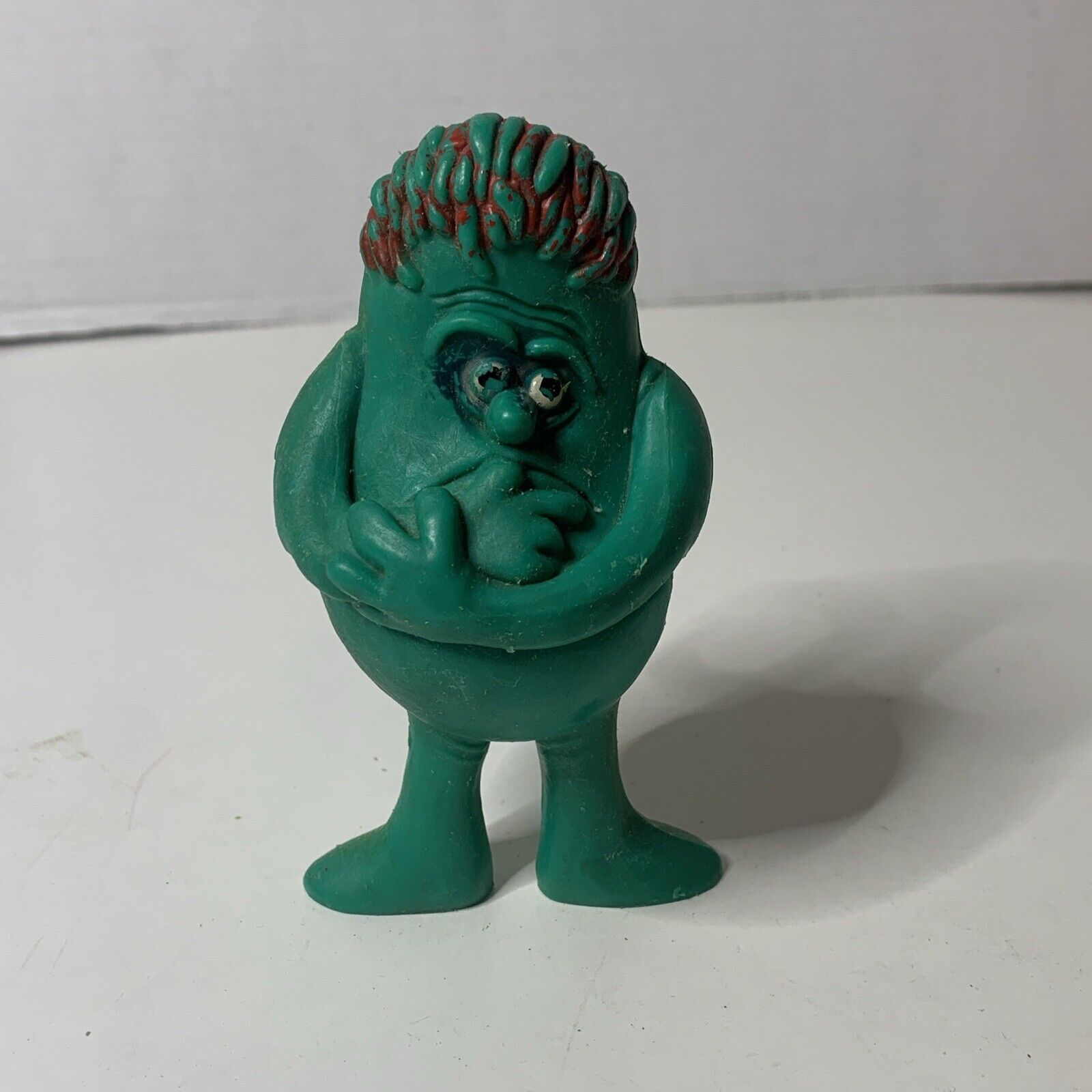 RITALIN Vintage Two Sided Green Man Figure No Base Happy & Sad Pharma