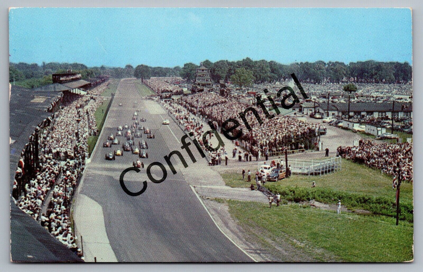 38th Memorial Day 1954 Indy 500 Auto Racing Track Indianapolis Indiana IN L240
