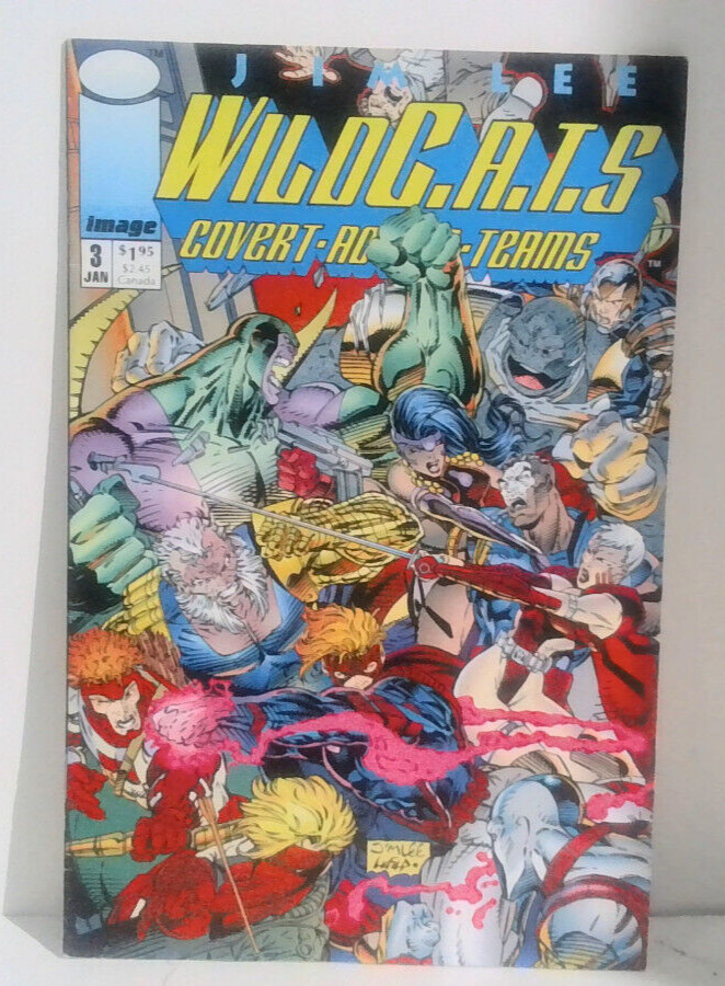 NICE FIND 3 JAN Image Wildcats Covert Action Teams Comic Book WHITE PAGES L3B6