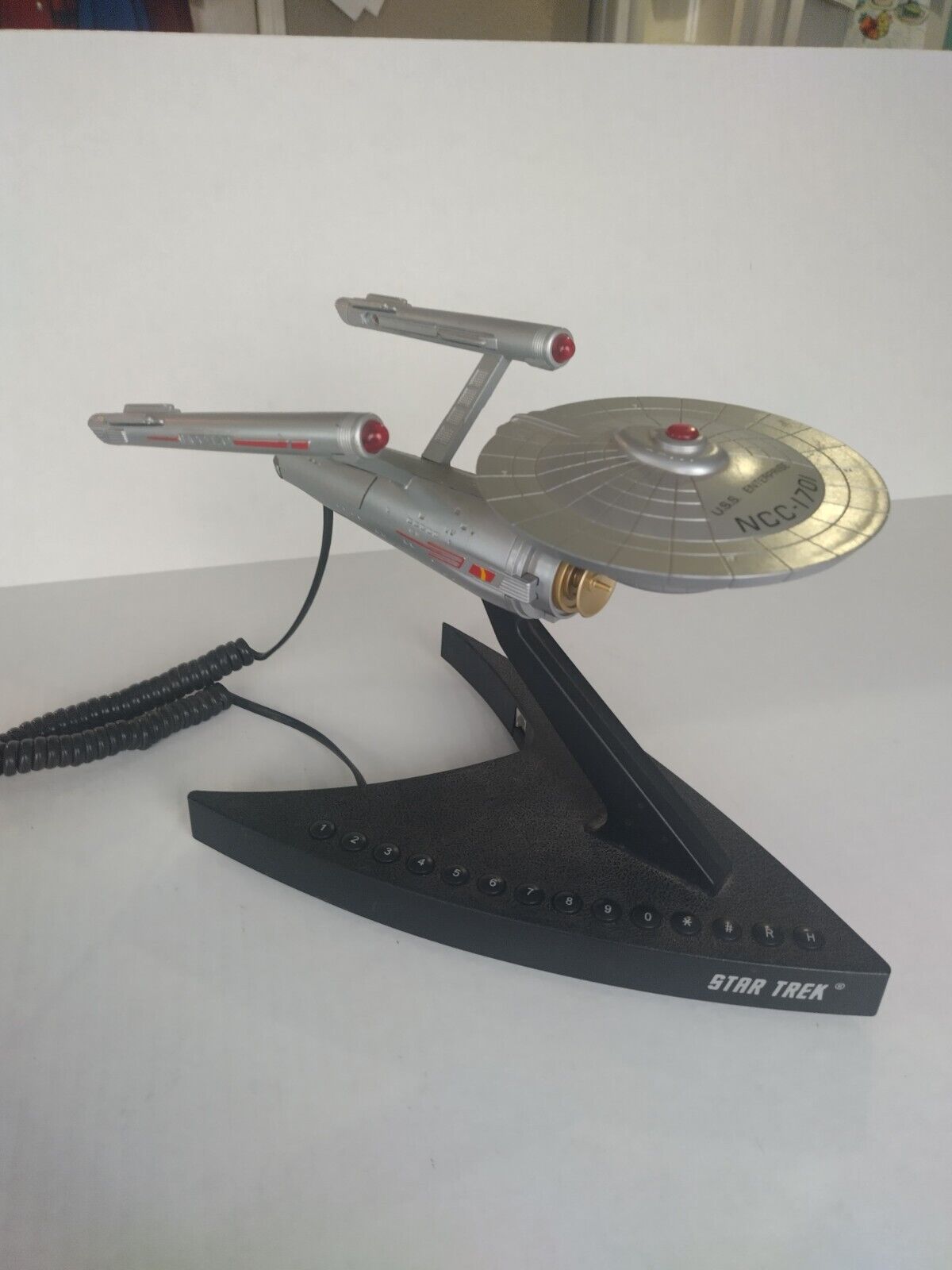 Vintage Star Trek U.S.S. Enterprise NCC- 1701 Telephone 1993 Telemania 
