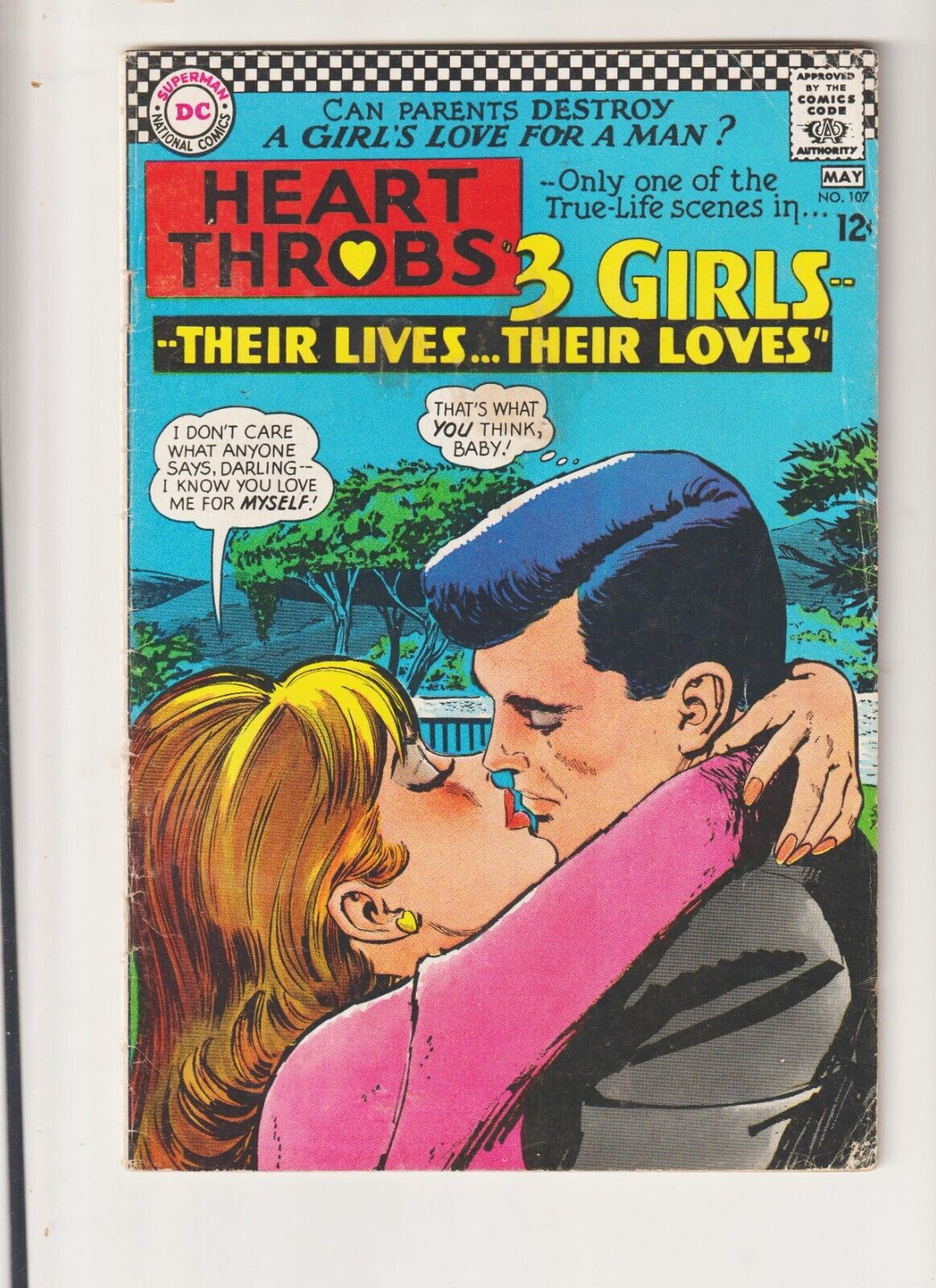 Heart Throbs #107 DC Comics- DC SILVER AGE A Heart in a Hurry G COLAN MOD