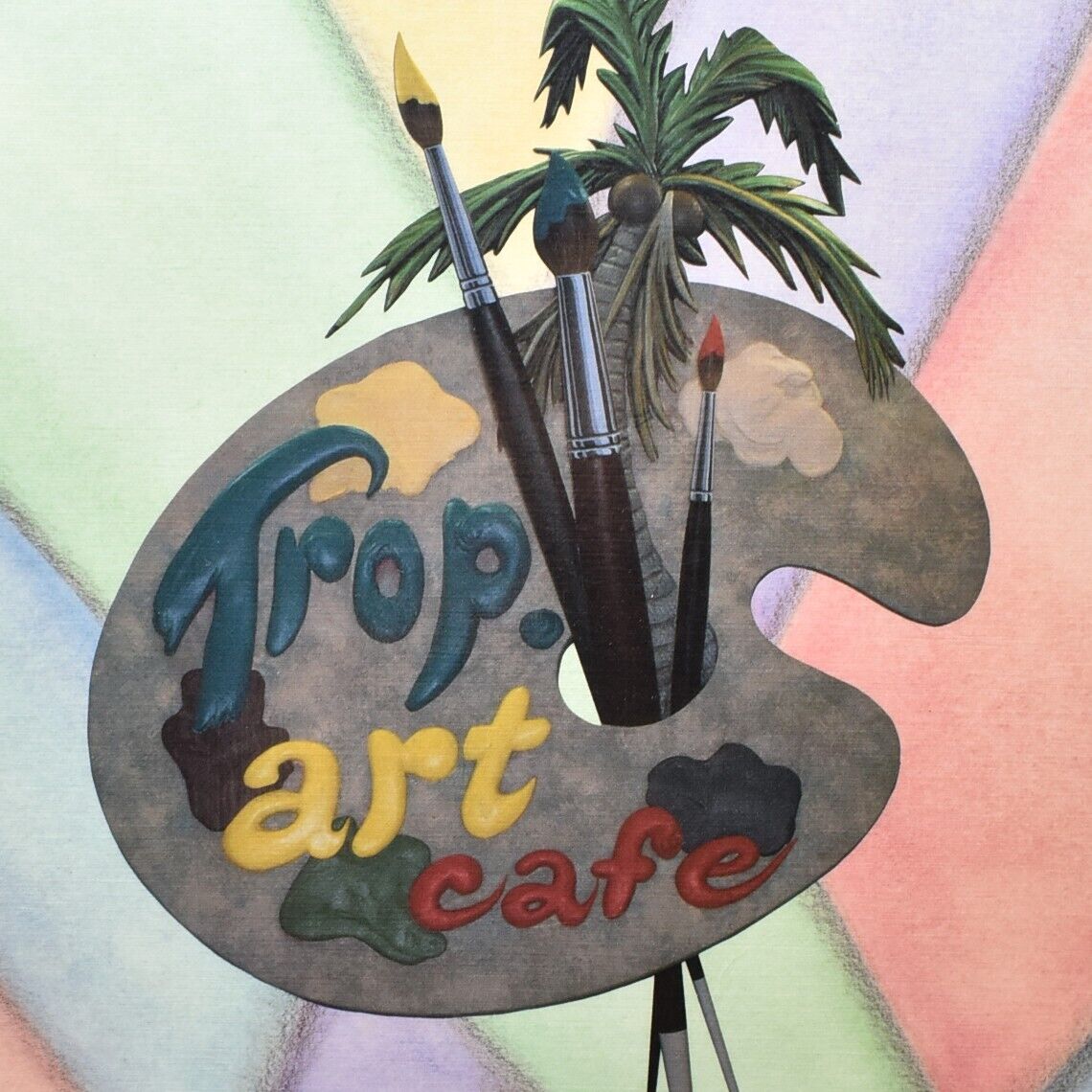1999 Trop Art Cafe Restaurant Menu Fontainebleau Hilton Hotel Resort Miami Beach