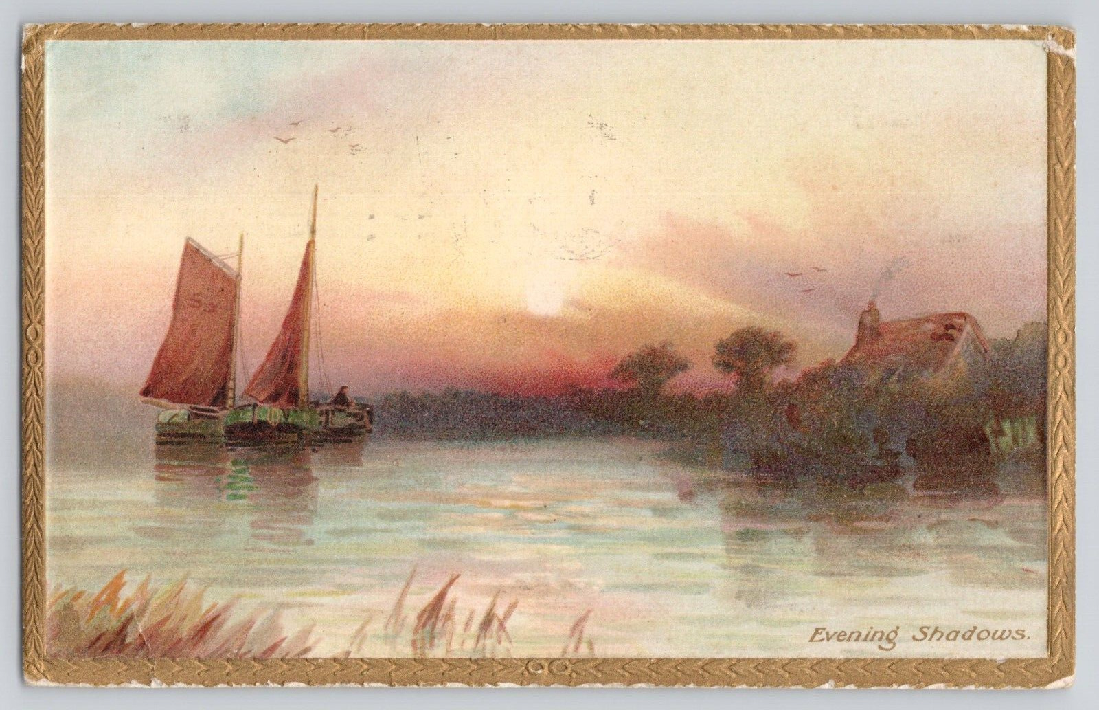 Postcard Evening Shadows, Tuck's c1907