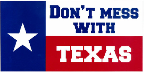 Don\'t Mess with Texas Gun Decal Vinyl Bumper Sticker (3.75\
