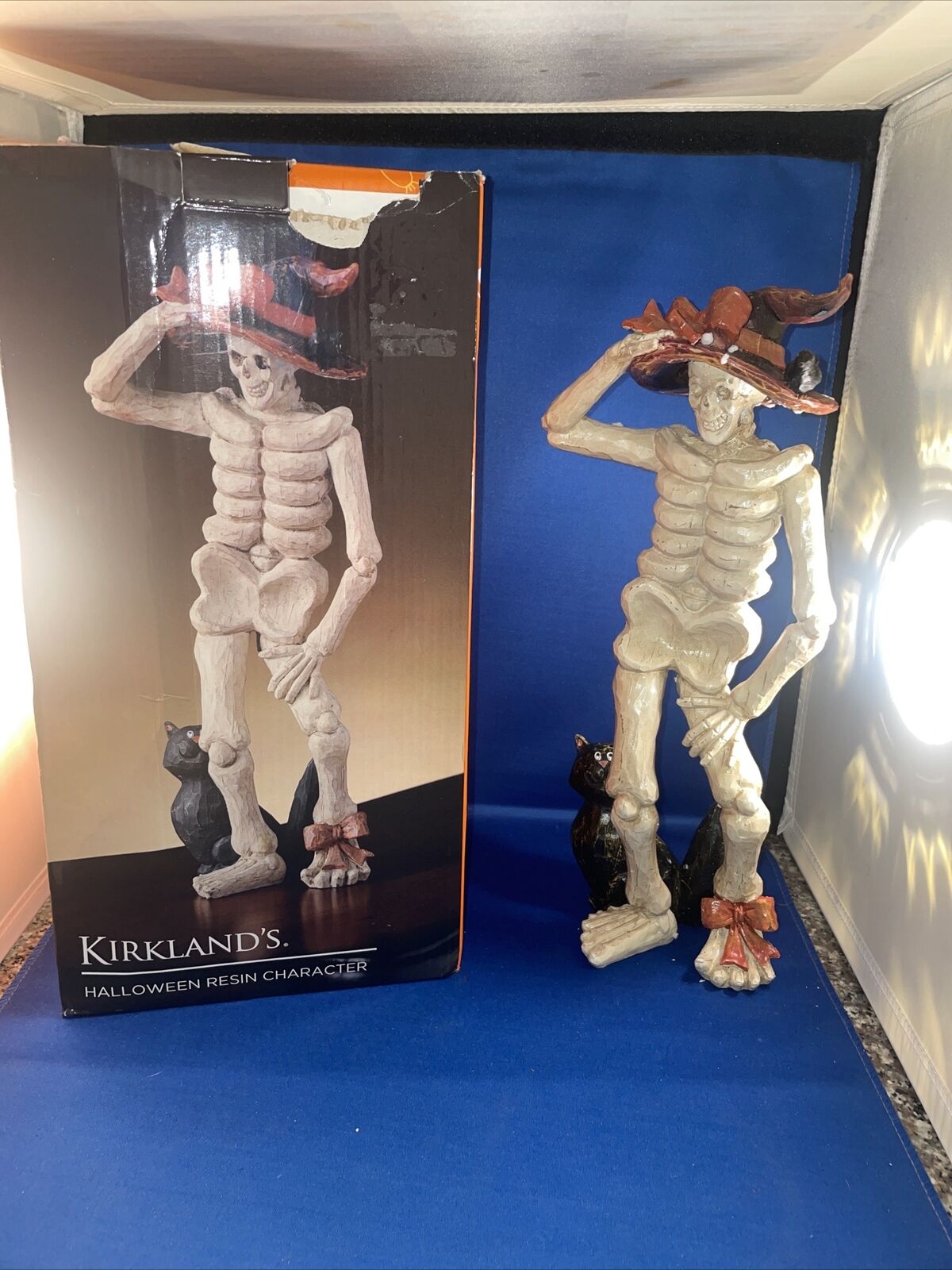 Halloween Kirklands Resin Character Frightful Skeleton In Original Box