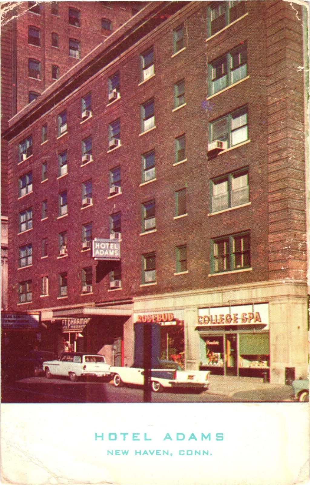Hotel Adams NEW HAVEN Connecticut Vintage Postcard