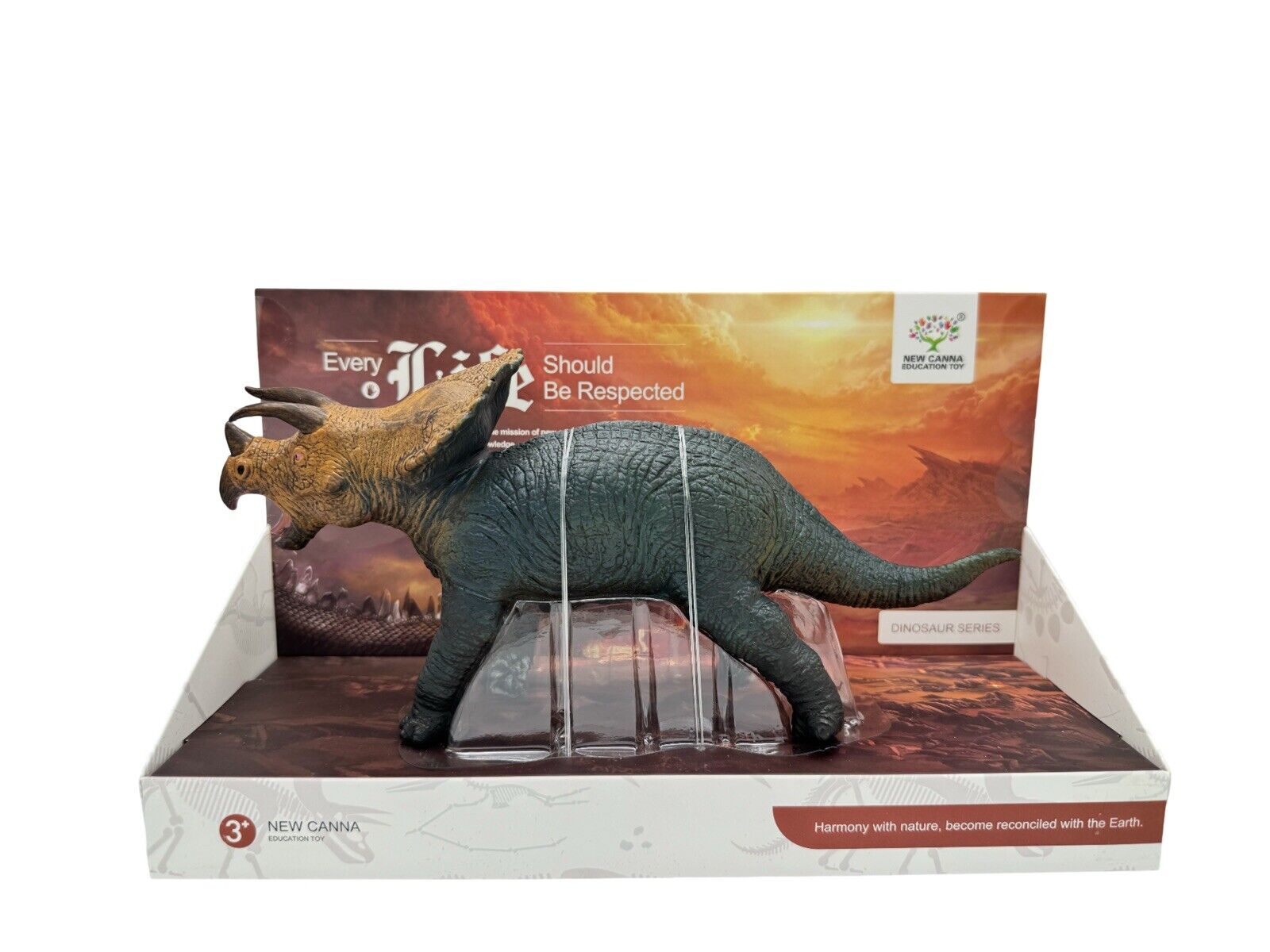 Velociraptor 11” | Triceratops 9” Dinosaur Figure Bundle Deal