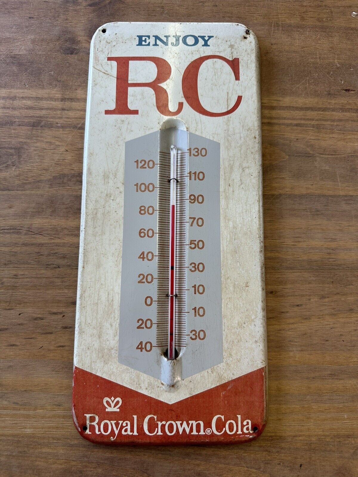Vintage 1960’s Royal Crown Cola Thermometer Works