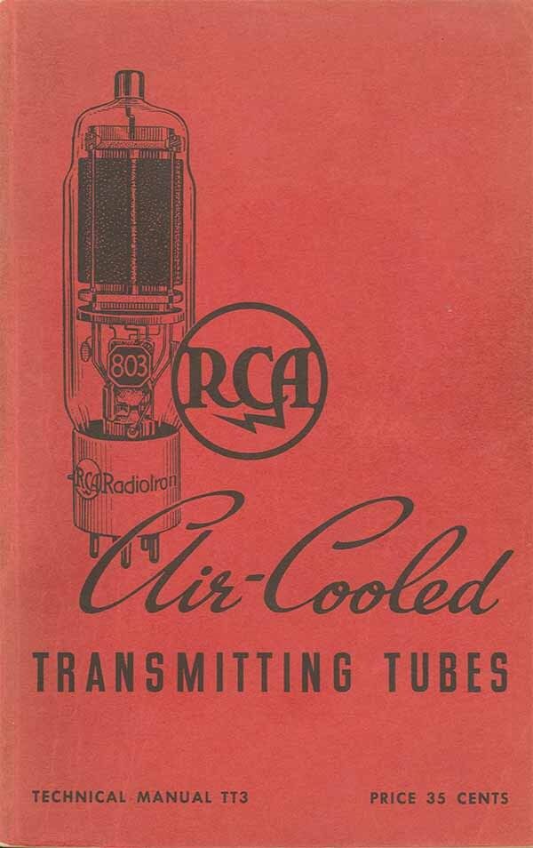 RCA TT-3 AIRCOOLED TRANSMITTING TUBES TECHNICAL MANUAL 1938.PDF