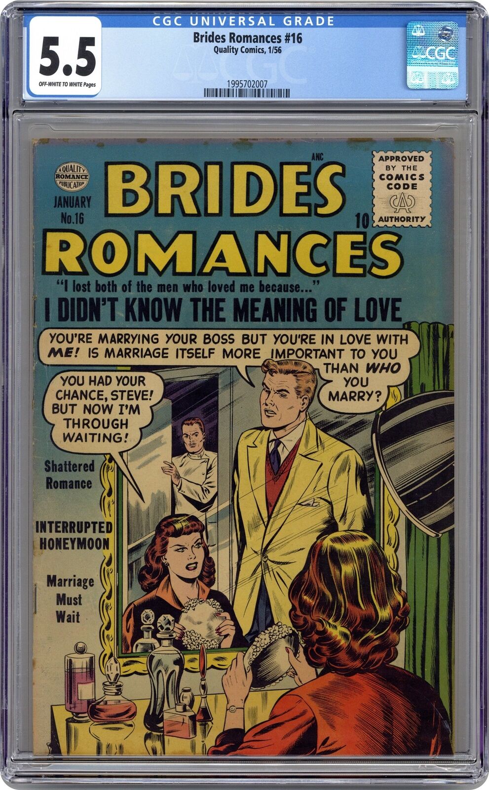 Brides Romances #16 CGC 5.5 1956 1995702007