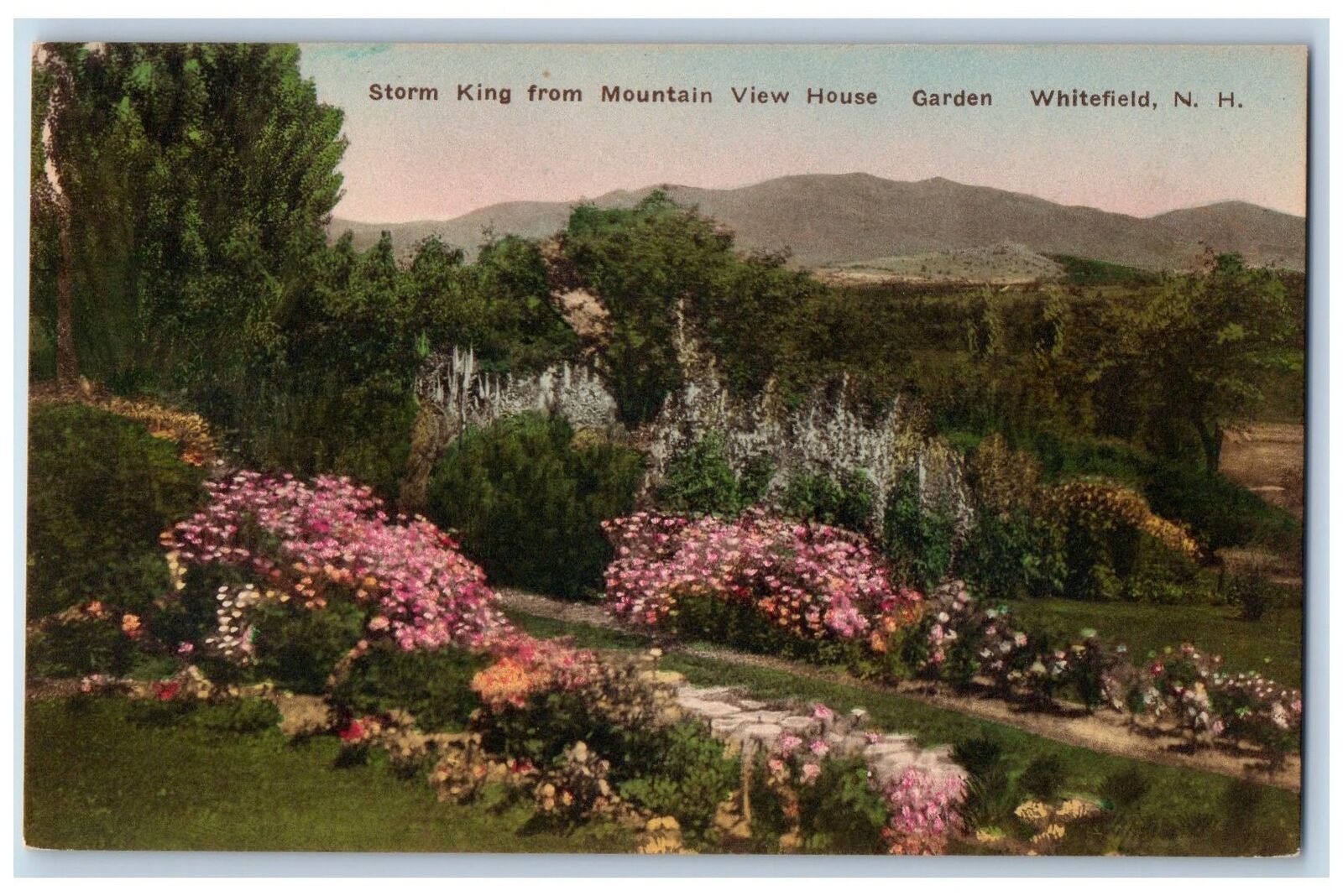 c1950\'s Storm King From Mountain View Garden Whitefield New Hampshire Postcard