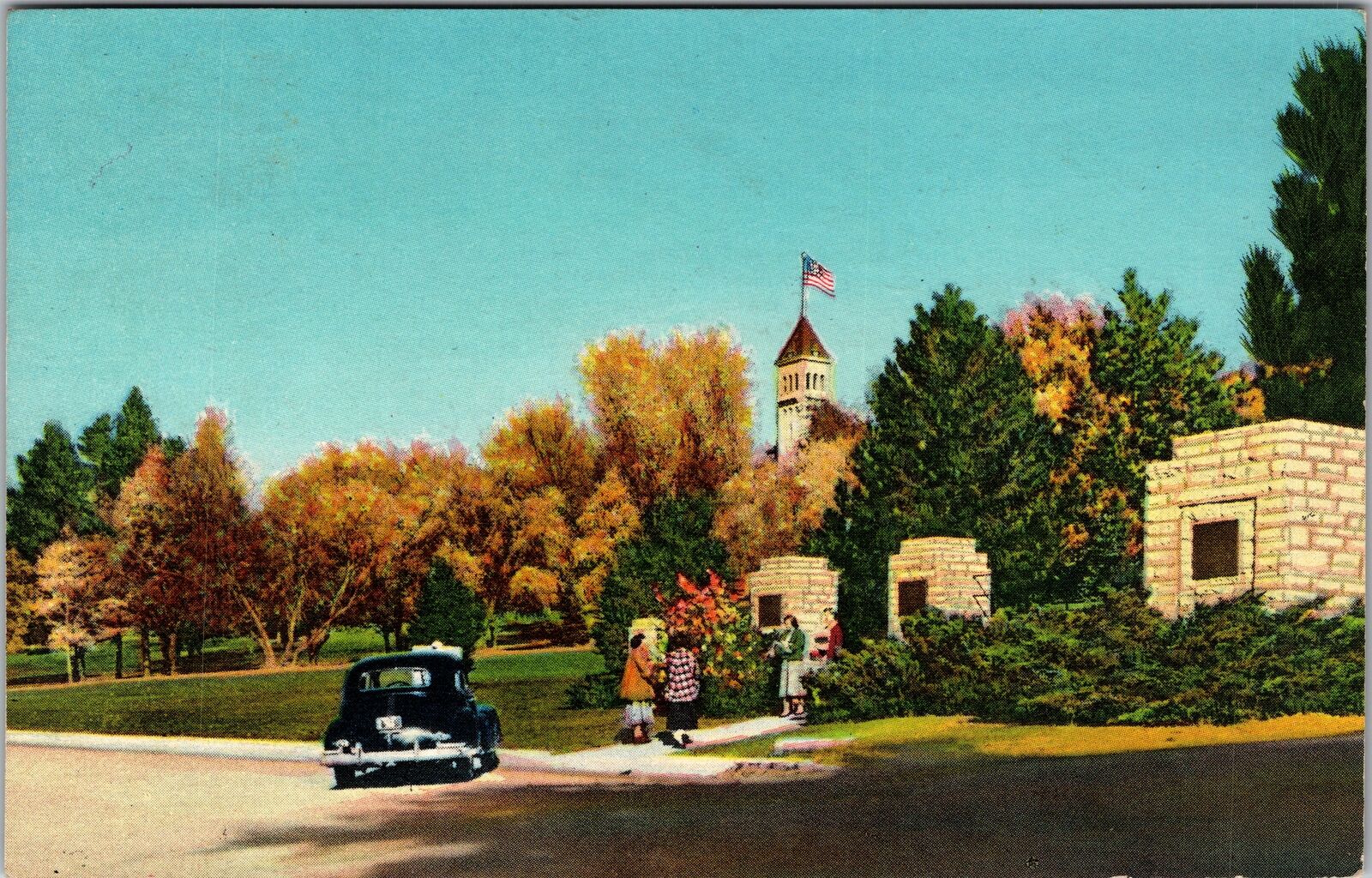 Logan UT-Utah, USAC Campus, Exterior, Vintage Postcard