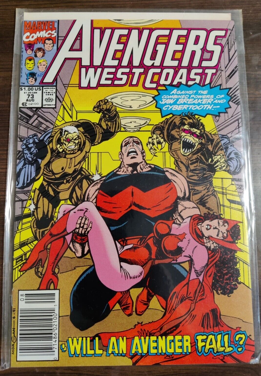Avengers West Coast #73 August 1991 Marvel Comics Vintage Boarded Bagged