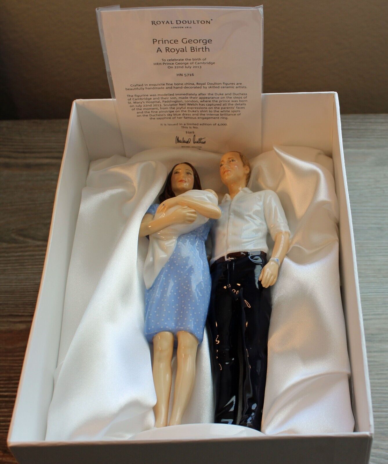 🟢Royal Daulton Prince George - A Royal Birth - Figurine HN5716 - #2045/4000