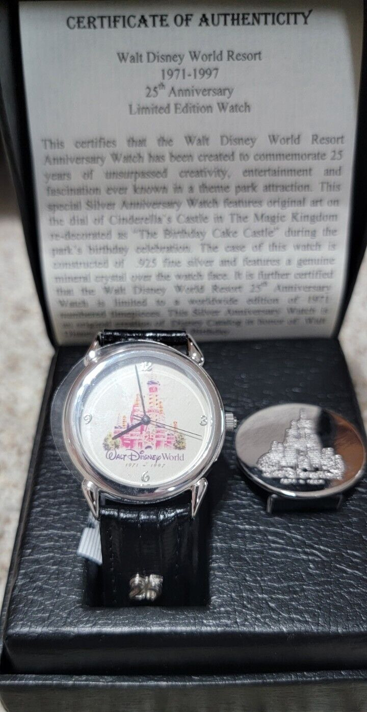 RARE Walt Disney World 25th Anniversary, Limited Edition of 1971, Fossil Watch
