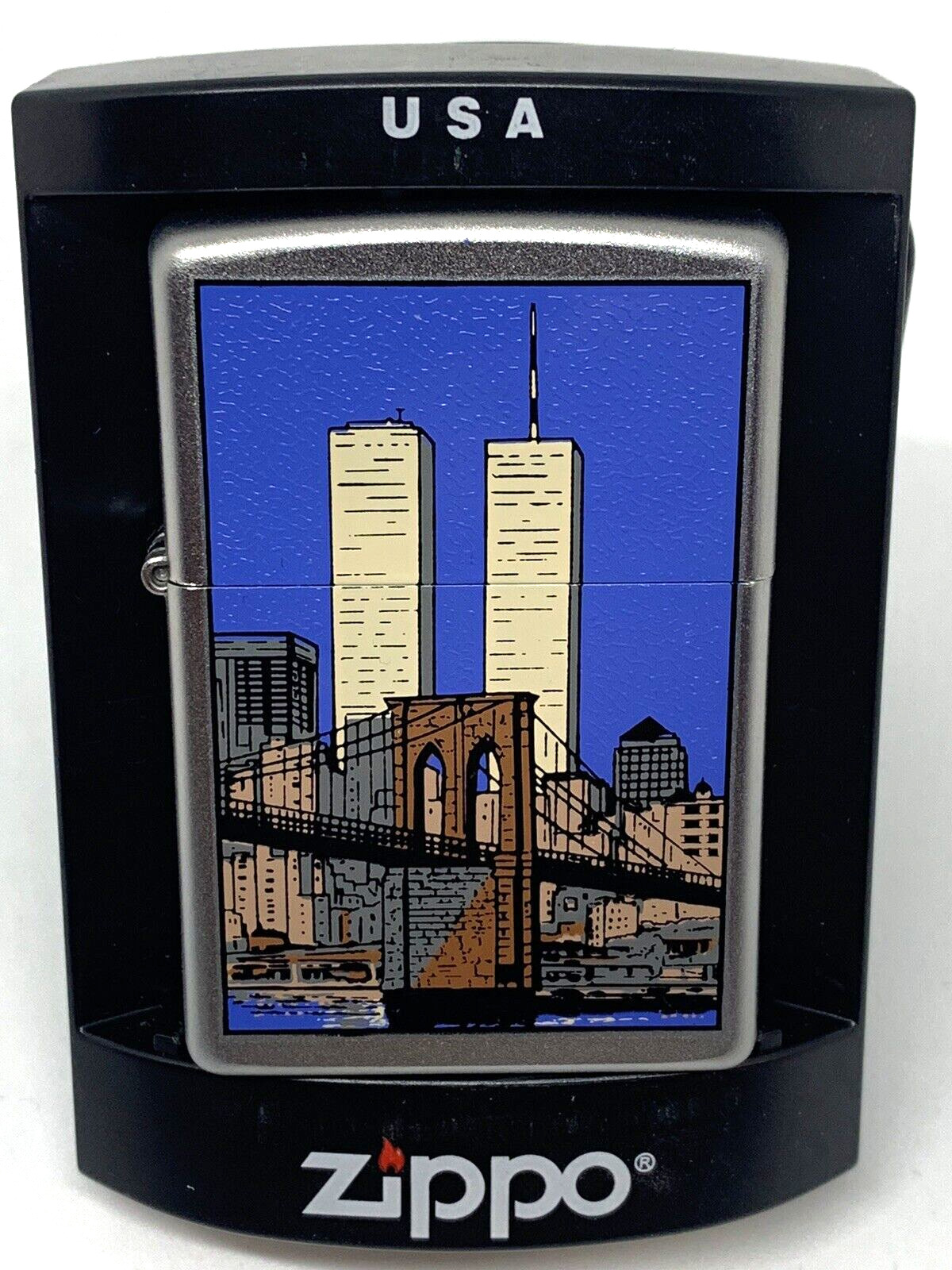 Zippo Twin Towers Lighter 2008  E-08 NEW UNFIRED