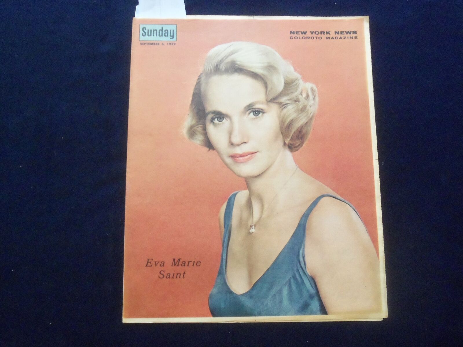 1959 SEP 6 NEW YORK NEWS COLOROTO MAGAZINE SECTION - EVA MARIE SAINT - J 9805