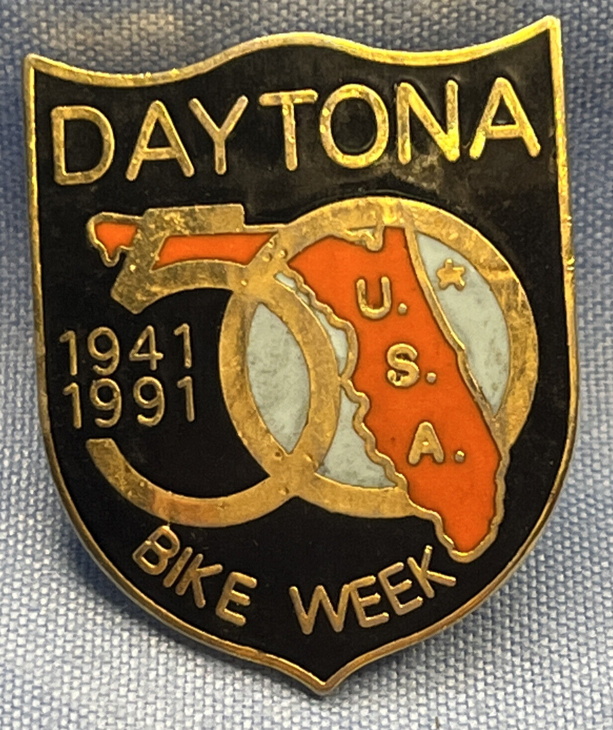 1991 DAYTONA BIKE WEEK 50 year pin
