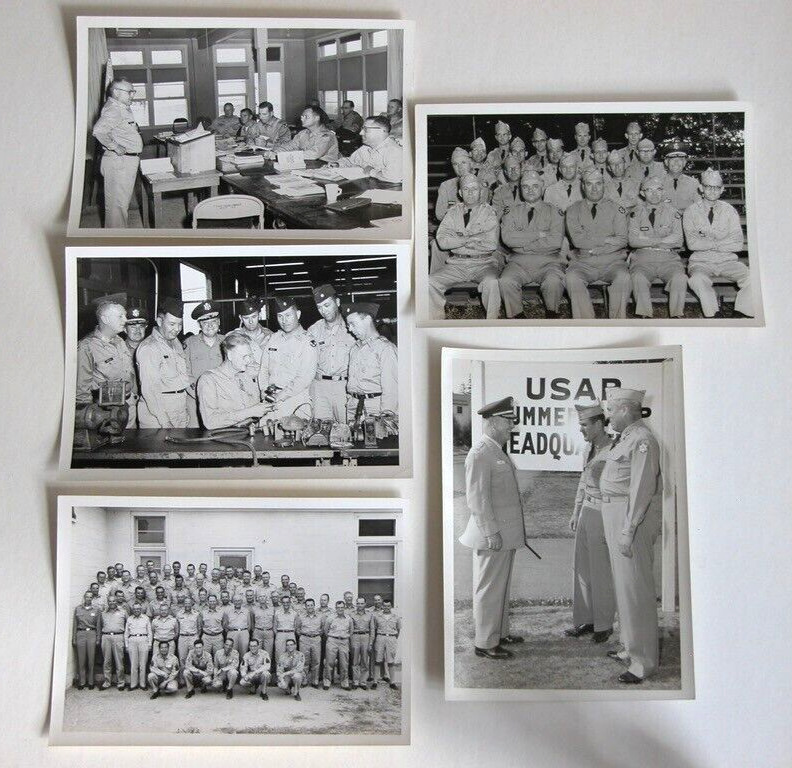 Vtg 1958 B&W Photographs US Army Reserve School Lt. Col Robert M Harris UTAH