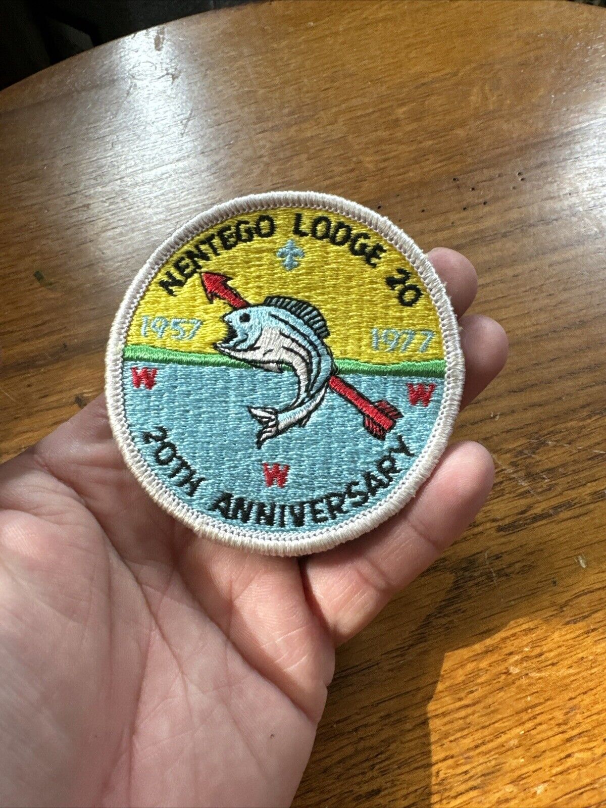 Nentego Lodge 20 1977 20th Anniversary OA patch