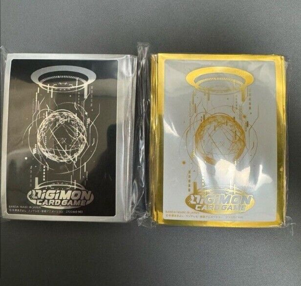 Digimon Card Game Official Card Sleeve Silver & Gold BANDAI CARD GAMES Fest23-24