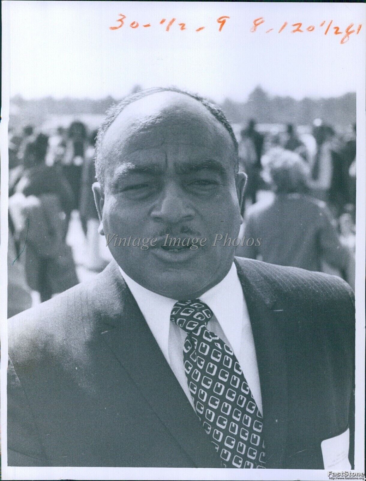1972 Ground Breaking Ceremony Tuskegee Airport Spann Watson Business Photo 7X9