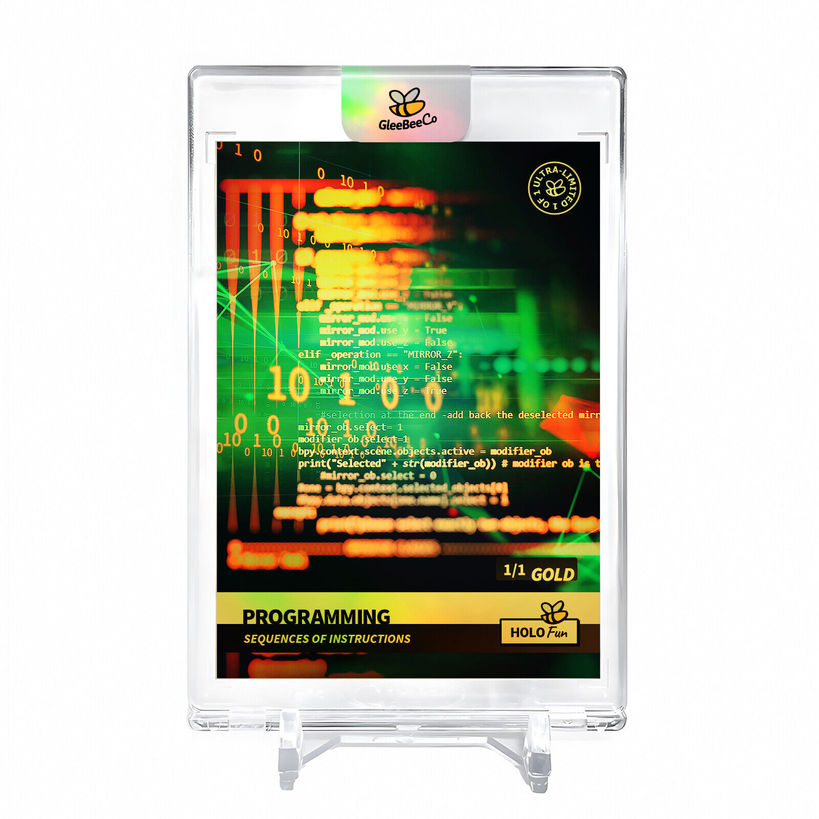 PROGRAMMING Sequences of Instructions Holo Gold Card 2023 GleeBeeCo #PRSQ-G 1/1