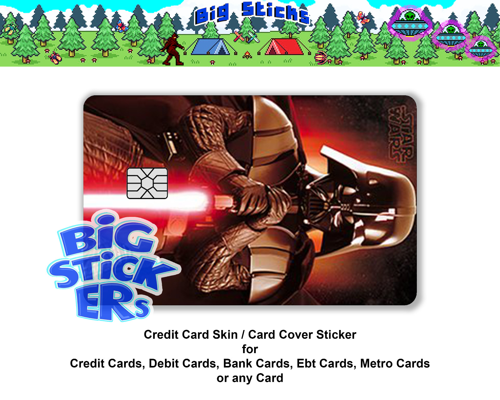 Starwars Credit Card Cover SMART Sticker Skin Wrap, Card Sticker Decal