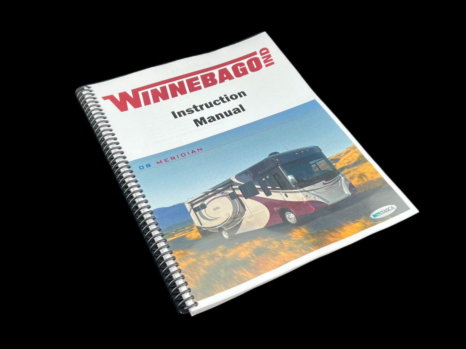 2008 Winnebago Meridian Home Owners Operation Manual User Guide Coil Bound
