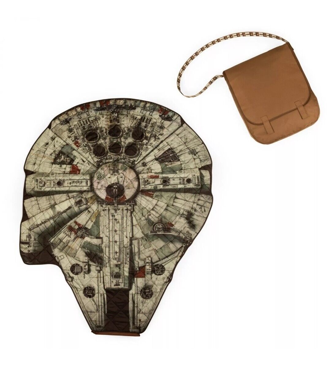 Star Wars Millennium Falcon Picnic Blanket In A Chewbacca Bag Water Resistance 