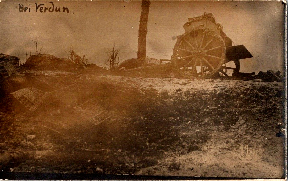 WW1 Battlefield destruction RPPC postcard a20