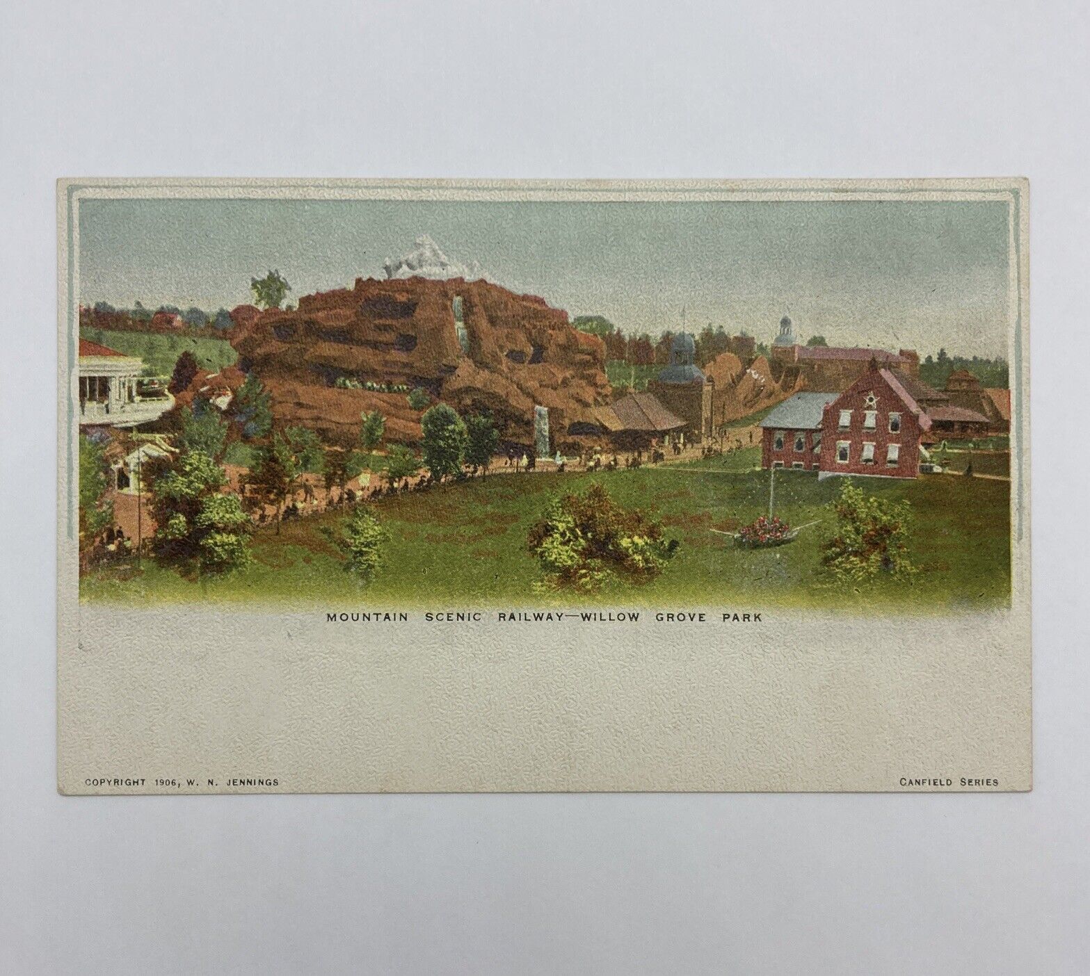1906 Mountain Scenic Railway Willow Grove Park Pennsylvania Postcard PA Unposted