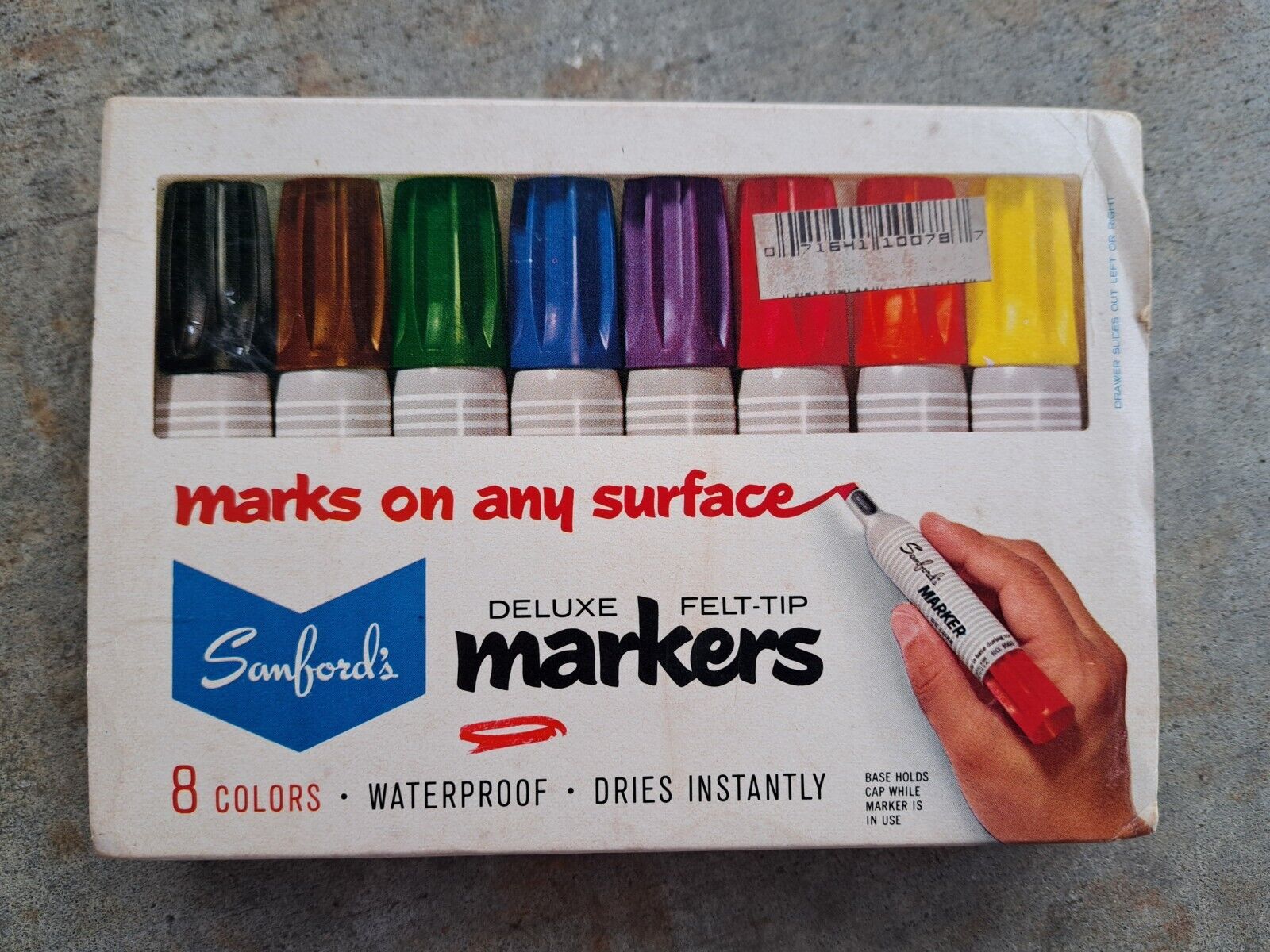 Vintage Sanford\'s Permanent Waterproof Markers 8 Count Smelly All Work