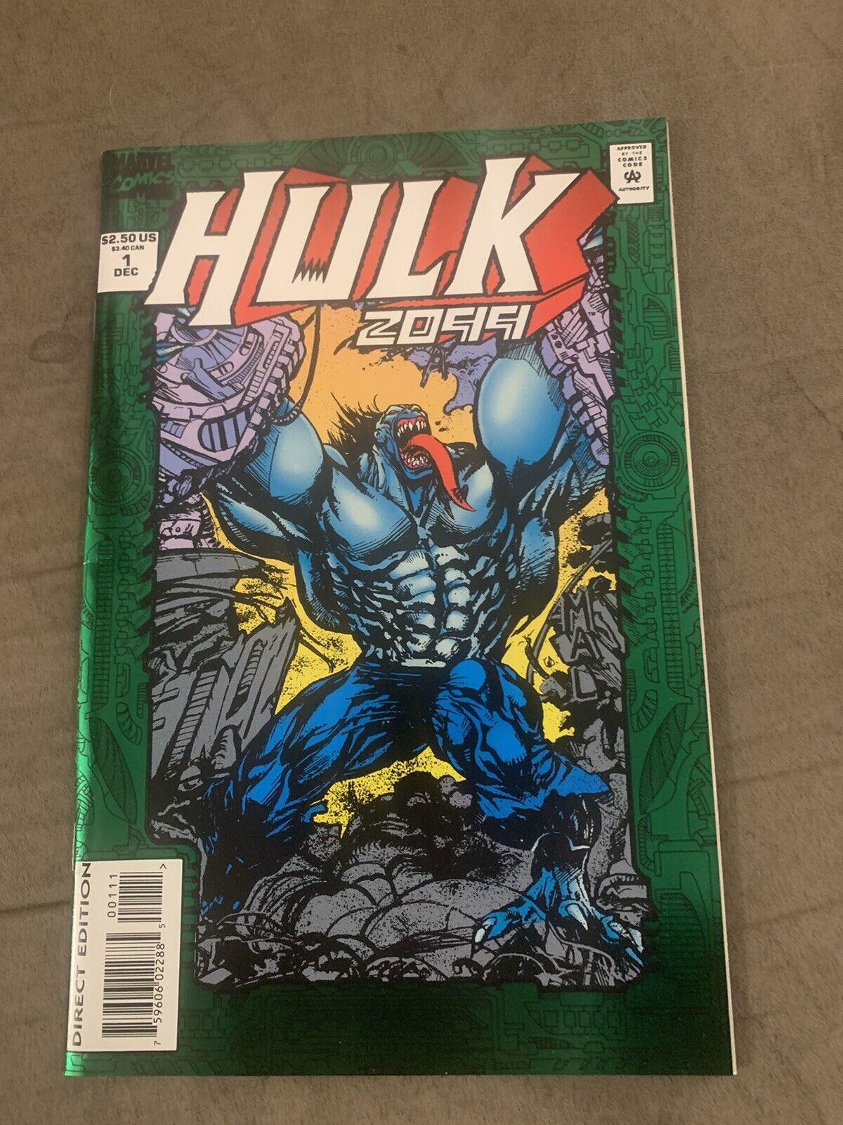 Hulk 2099 #1 CGC 9.8 1994 Green Foil Cover