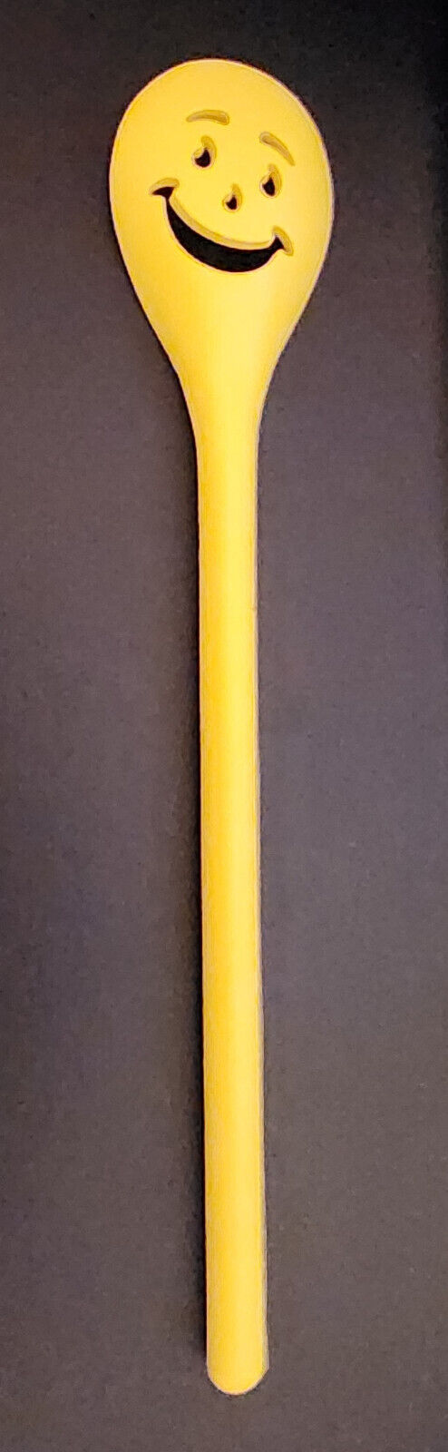 Vintage Splenda Kool-Aid Smile Face Yellow 11.75 Inch Plastic  Spoon -- Lot 1535