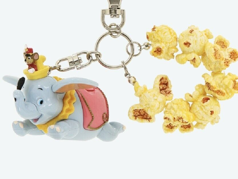 Japan Tokyo Disney Resort 2024 Key Chain Popcorn Bucket Dumbo