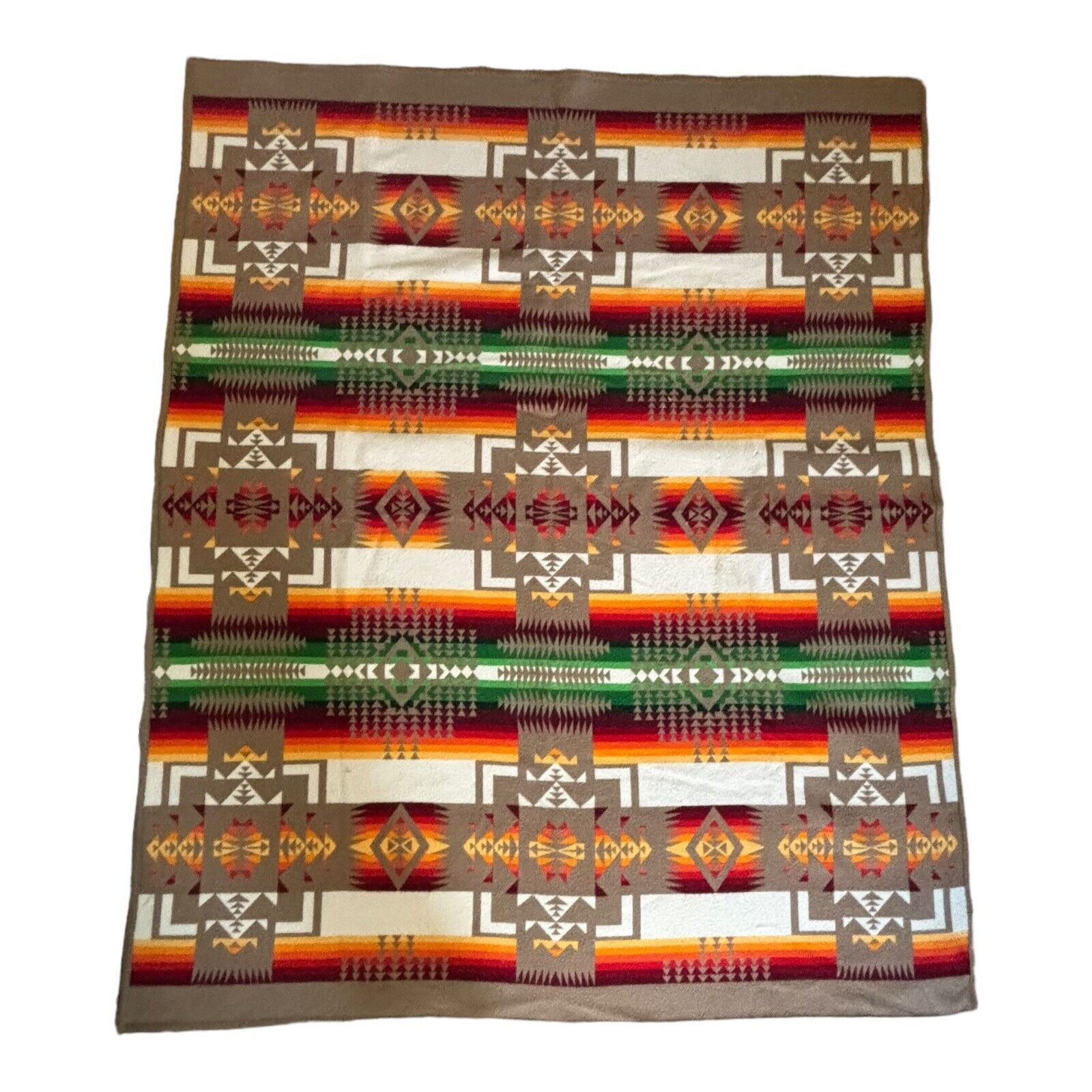 Pendleton Wool Blanket Chief Joseph Beaver State 63.5” x 75.5” Popular Western