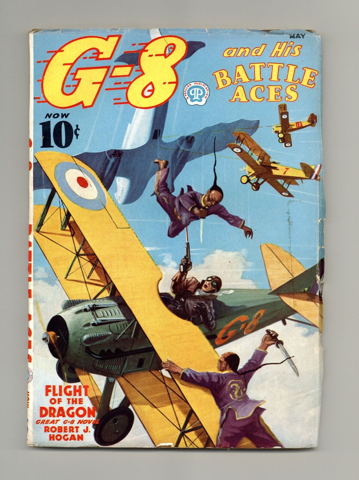 G-8 and His Battle Aces Pulp May 1937 Vol. 11 #4 FN