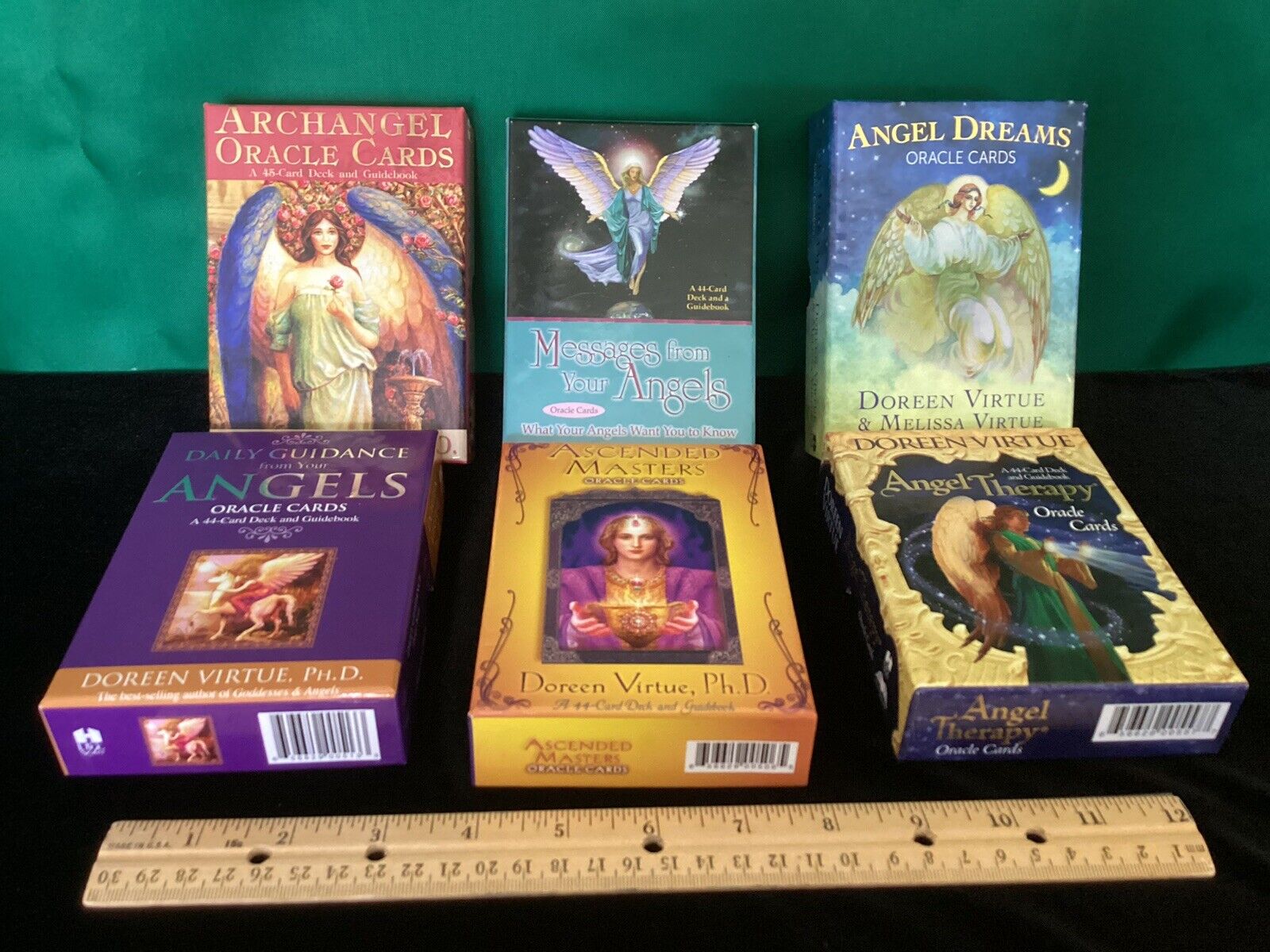 Large Lot 6 Doreen Virtue Angel Oracle Card Guidebook Complete Box Sets Perfect