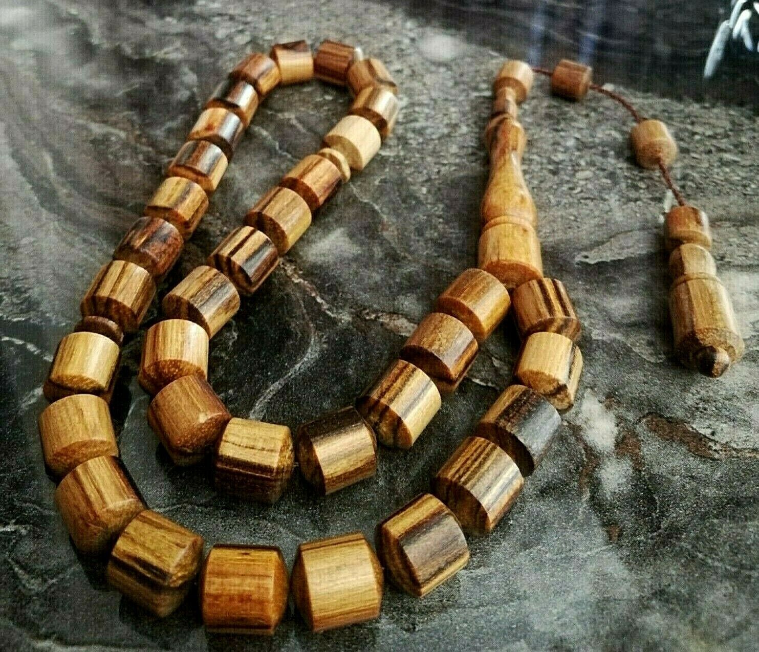 REAL Oud Agarwood Tree, Islamic Prayer 33 beads, Tasbih, Misbaha Tasbeeh 12x10mm