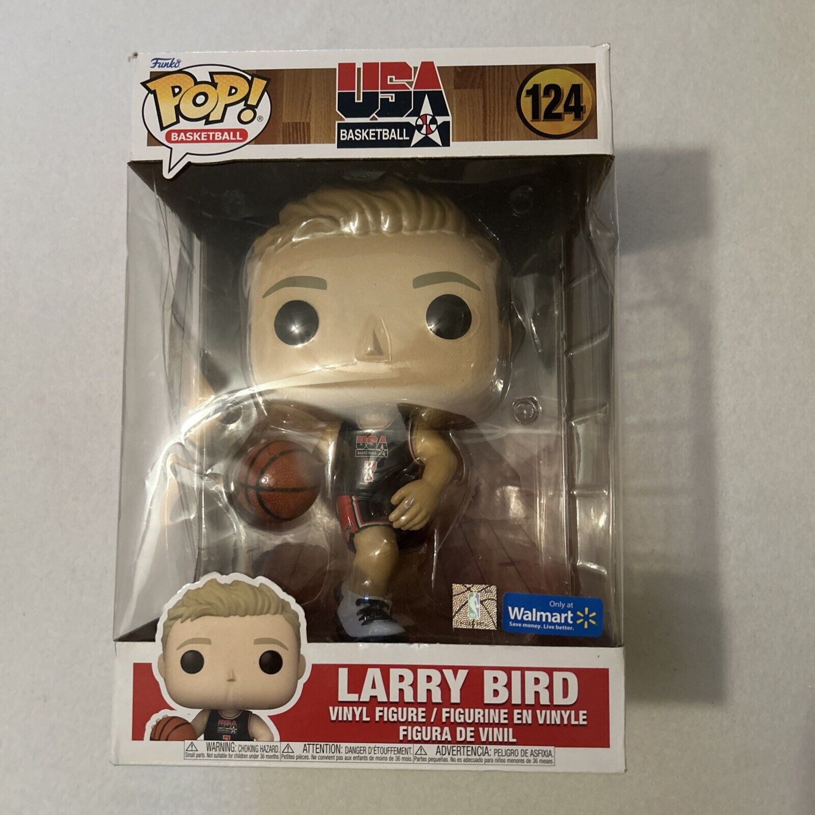 Larry Bird Funko Pop Team USA Basketball #124 Walmart Exclusive 10” Inch